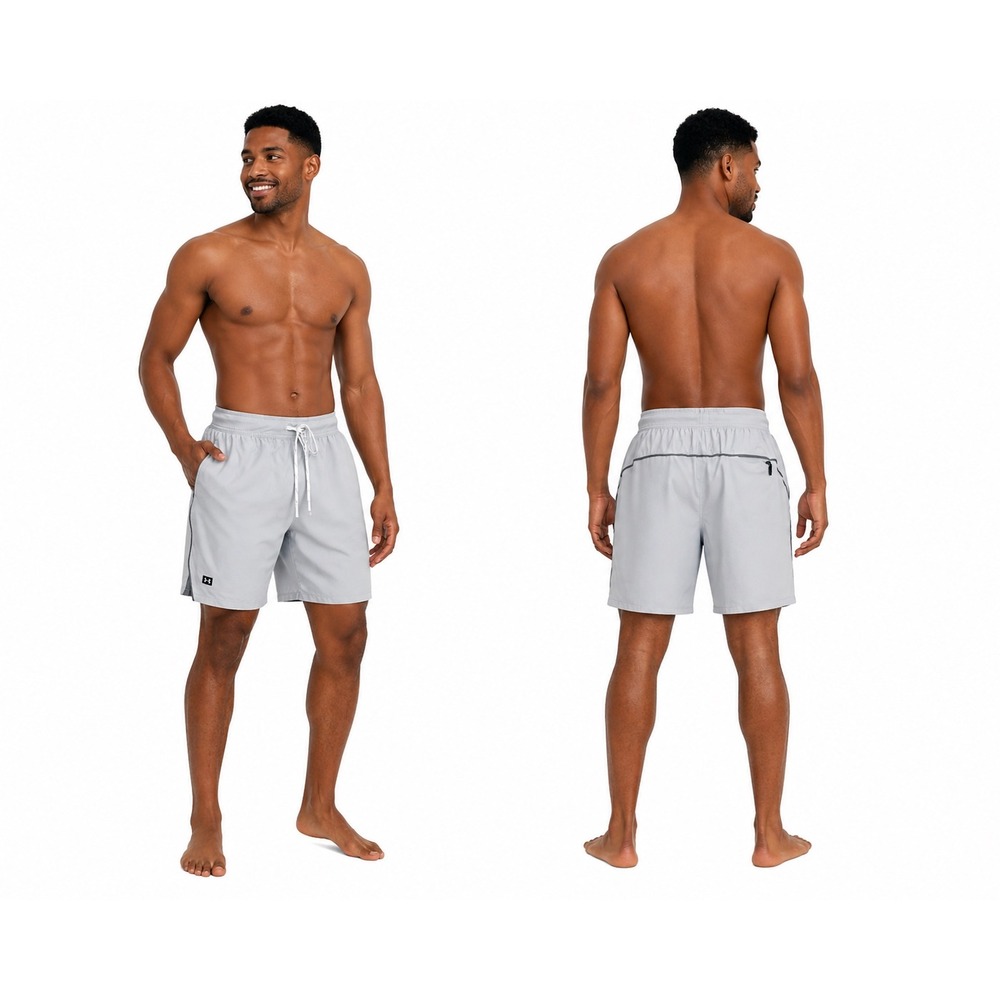 Under Armour Gray Loose Fit Athletic Training Shorts XXL Activewear Sporty 87-15